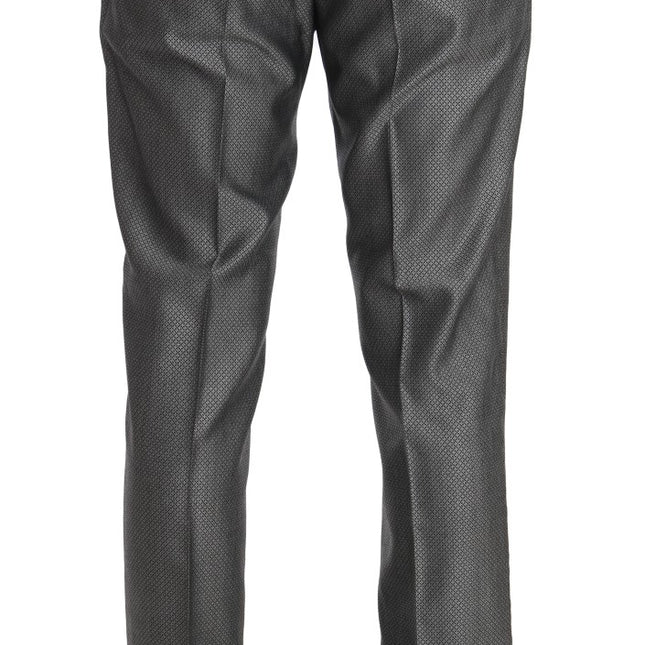 Dolce & Gabbana Black Stretch Crystal Bee Slim Fit Suit