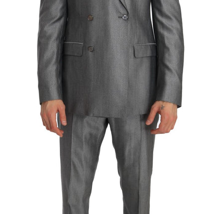 Dolce & Gabbana Black Stretch Crystal Bee Slim Fit Suit