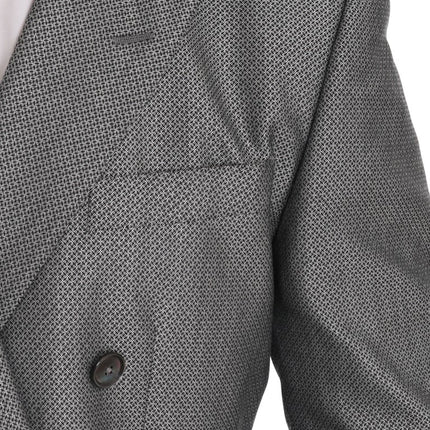 Dolce & Gabbana Black Stretch Crystal Bee Slim Fit Suit