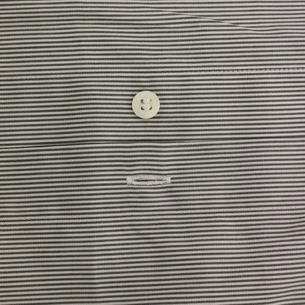 GF Ferre Gray Striped Cotton Casual Shirt