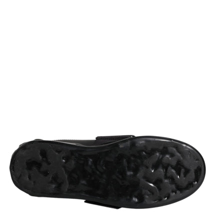 Dolce & Gabbana Black D&G AMORE Low Top Sneakers Shoes