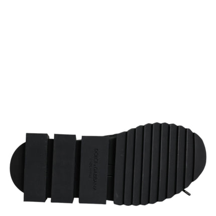 Dolce & Gabbana Black Sorrento Socks Logo Sneakers Shoes