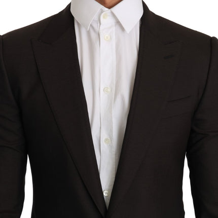 Dolce & Gabbana Brown Wool SICILIA Jacket Coat Blazer