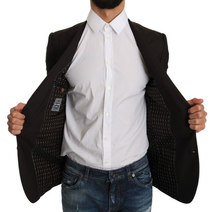 Dolce & Gabbana Brown Wool SICILIA Jacket Coat Blazer