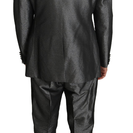 Dolce & Gabbana Gray Patterned MARTINI 2 Piece Suit