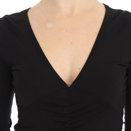 Versace Jeans Black Stretch Longsleeve Sweater