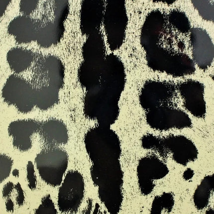 Dolce & Gabbana White Leopard Pattern Leather eBook Cover Tablet Case