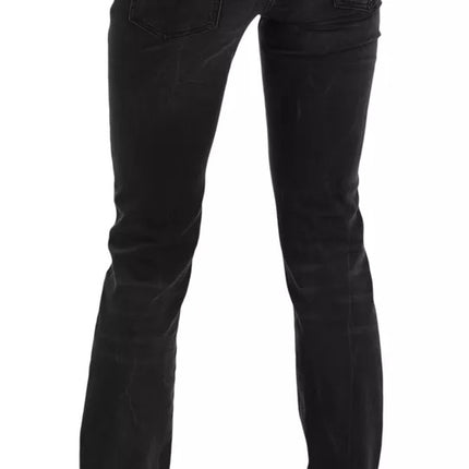 Dolce & Gabbana Black Slim Fit Cotton Jeans D&G Pants