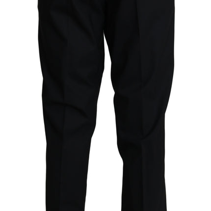 Dolce & Gabbana Black Wool Stretch Dress Trousers Pants