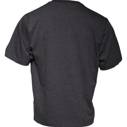 Dolce & Gabbana Dark Gray Crew Neck Short Sleeves T-shirt