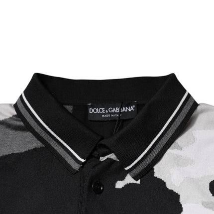 Dolce & Gabbana Multicolor Camouflage Collared Polo T-shirt