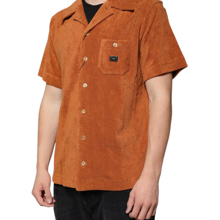 Dolce & Gabbana Hazel Cotton Velvet Button Down Collared Shirt