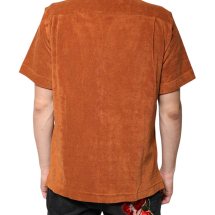 Dolce & Gabbana Hazel Cotton Velvet Button Down Collared Shirt