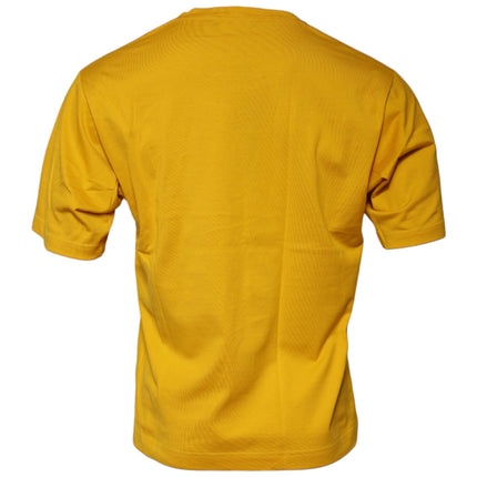 Dolce & Gabbana Dark Yellow Logo Crew Neck Short Sleeves T-shirt