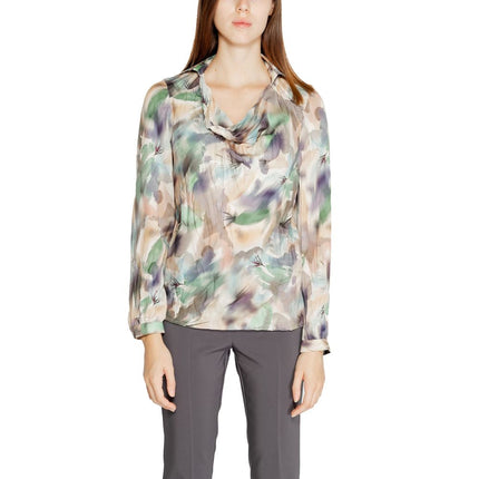 Rinascimento Bicolor Polyester Blouse