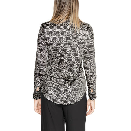 Rinascimento Black Polyester Blouse
