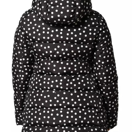 Dolce & Gabbana Black Polyester Hooded Reversible Jacket