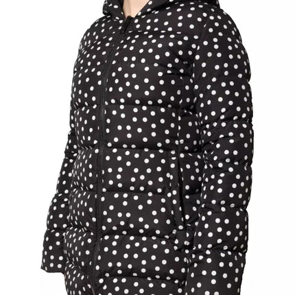 Dolce & Gabbana Black Polyester Hooded Reversible Jacket