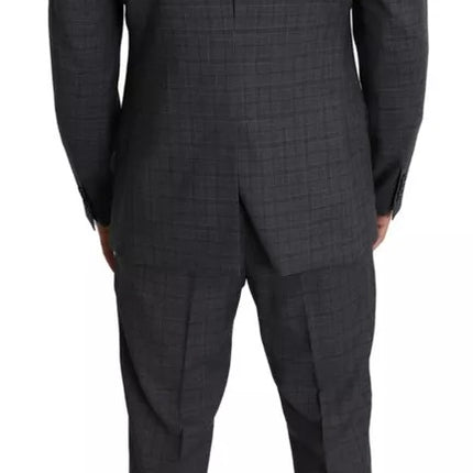 Dolce & Gabbana Gray Wool Men Formal 2 Piece MARTINI Suit