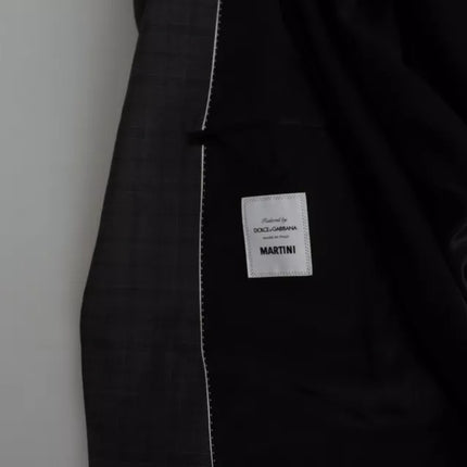 Dolce & Gabbana Gray Wool Men Formal 2 Piece MARTINI Suit