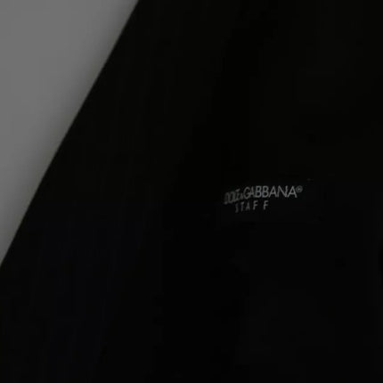 Dolce & Gabbana Black Men Formal STAFF Dress Waistcoat Vest