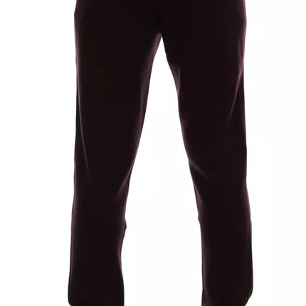Dolce & Gabbana Purple Cashmere Gym Training Sport Pants