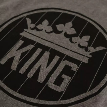 Dolce & Gabbana Gray Crown King Cotton Pullover Sweater
