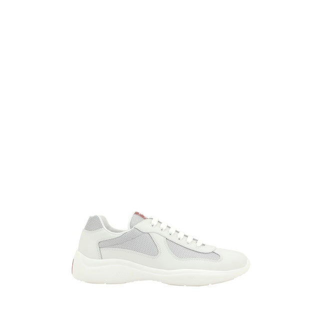 Prada White Polyamide Low Top Sneakers