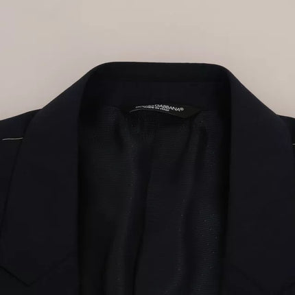 Dolce & Gabbana Blue Wool MARTINI Blazer Vest 2 Piece