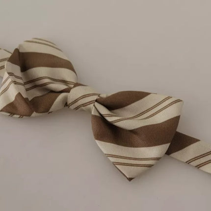 Dolce & Gabbana Multicolor Patterned Adjustable Neck Bow Tie Men