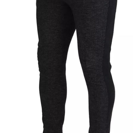 Dolce & Gabbana Gray Chevron Viscose Skinny Pants