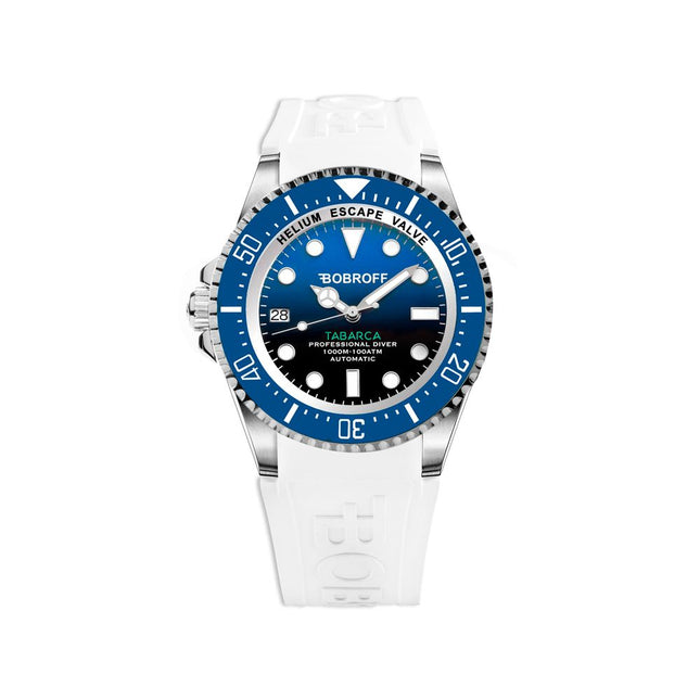 Bobroff White Rubber Sport Watch