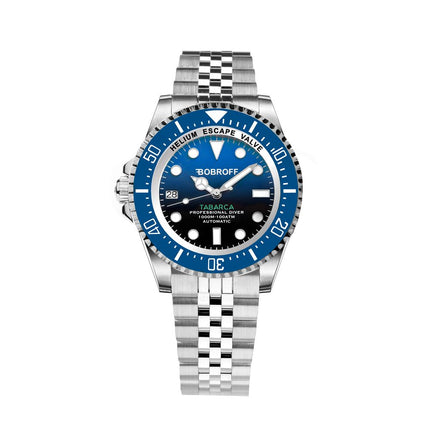 Bobroff Silver Stainless Steel Sport Watch