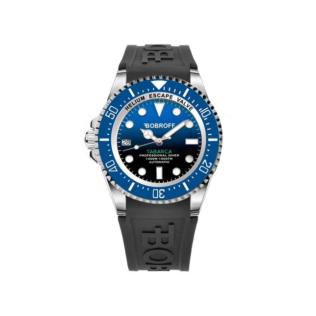 Bobroff Black Rubber Sport Watch