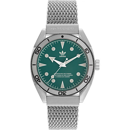 Adidas Gray Stainless Steel Dress Watch