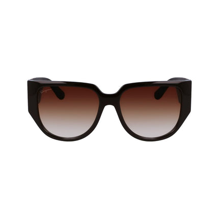 Ferragamo Brown Bio Injected Sunglasses