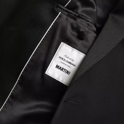 Dolce & Gabbana Black Wool Single Breasted MARTINI Blazerclothing