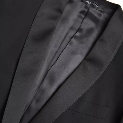 Dolce & Gabbana Black Wool Single Breasted MARTINI Blazerclothing