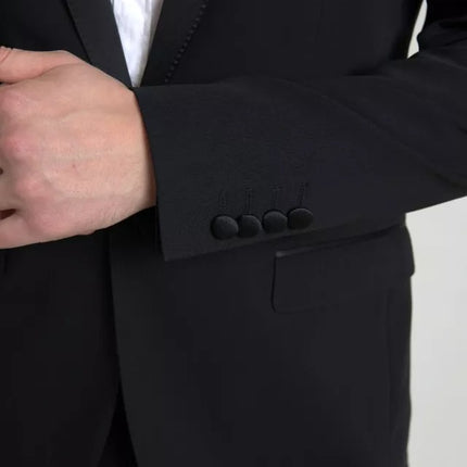 Dolce & Gabbana Black Wool Single Breasted MARTINI Blazerclothing