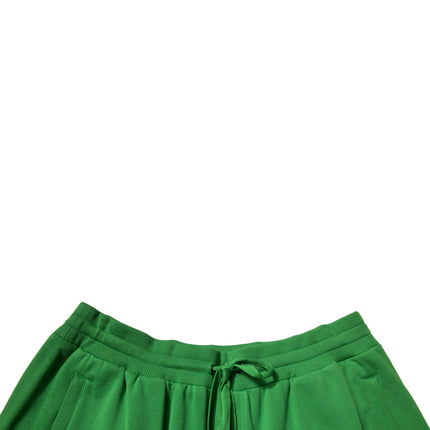 Dolce & Gabbana Green Cotton Blend Men Bermuda Shorts