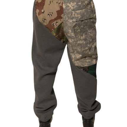 Dolce & Gabbana Multicolor Patchwork Cotton Jogger Sweatpants Pants