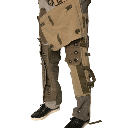 Dolce & Gabbana Multicolor Reconstructed Flight Cargo Pants