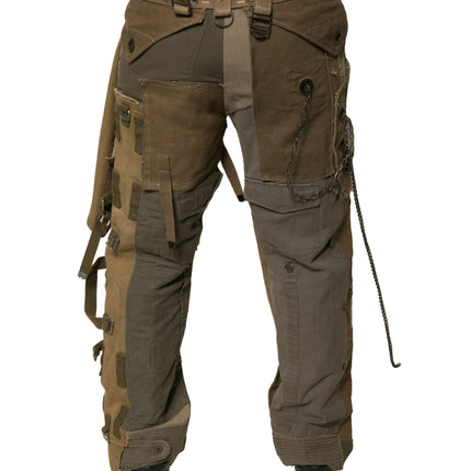 Dolce & Gabbana Multicolor Reconstructed Flight Cargo Pants