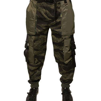 Dolce & Gabbana Green Cotton Jogger Cargo Pants