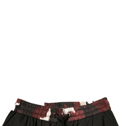Dolce & Gabbana Black Camouflage Wool Jogger Sweatpants Pants