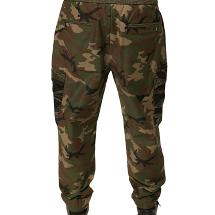 Dolce & Gabbana Multicolor Camouflage Cargo Sweatpants Pants