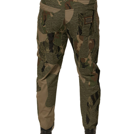 Dolce & Gabbana Multicolor Camouflage Cotton Pants