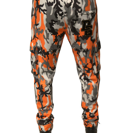 Dolce & Gabbana Multicolor Camouflage Cargo Jogger Pants