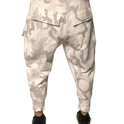 Dolce & Gabbana White Camouflage Cargo Jogger Pants