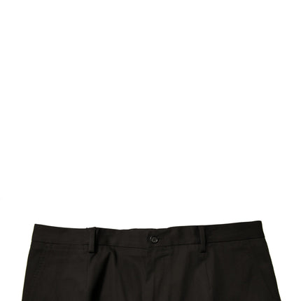 Dolce & Gabbana Black Cotton Men Cargo Casual Pants